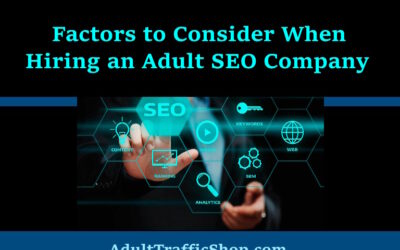 Factors to Consider When Hiring an Adult SEO Company